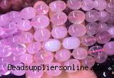 NGBS01 15 inches 8*12 - 10*14mm nuggets rose quartz gemstone beads