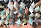 NGBS103 15 inches 13*22mm - 15*25mm faceted marquise colorful amazonite beads