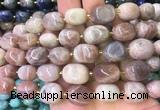 NGBS11 15 inches 8*12 - 10*14mm nuggets moonstone gemstone beads