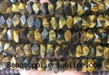 NGBS127 15 inches 8*12mm - 10*14mm faceted nuggets yellow tiger eye beads