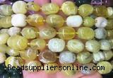 NGBS15 15 inches 8*12 - 10*14mm nuggets yellow opal gemstone beads