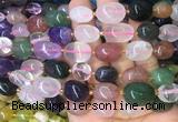 NGBS17 15 inches 8*12 - 10*14mm nuggets multicolor quartz gemstone beads