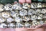 NGBS173 15 inches 13*18mm faceted nuggets dalmatian jasper gemstone beads