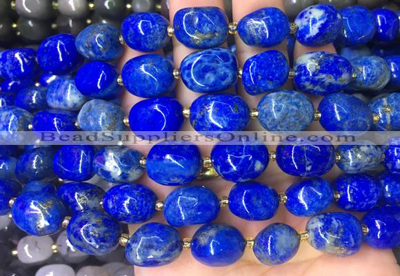 NGBS20 15 inches 8*12 - 10*14mm nuggets lapis lazuli gemstone beads