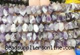 NGBS208 15 inches 8*12mm - 10*14mm faceted nuggets dogtooth amethyst beads