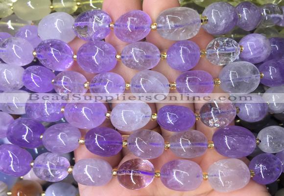 NGBS22 15 inches 8*12 - 10*14mm nuggets amethyst gemstone beads