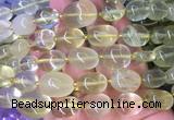 NGBS23 15 inches 8*12 - 10*14mm nuggets lemon quartz gemstone beads