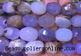 NGBS47 15 inches 12*16 - 13*18mm faceted nuggets blue chalcedony beads