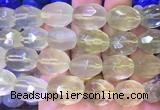 NGBS48 15 inches 12*16 - 13*18mm faceted nuggets lemon quartz beads