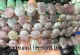 NGBS62 15 inches 13*18mm - 15*20mm faceted freeform rose quartz beads