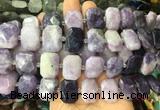 NGBS64 15 inches 13*18mm - 15*20mm faceted freeform lepidolite beads