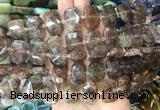 NGBS75 15 inches 13*18mm - 15*20mm faceted freeform quartz beads