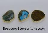 NGC1713 30*40mm - 40*45mm freeform opal gemstone connectors