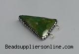 NGC1835 30*35mm - 30*40mm triangle agate connectors wholesale