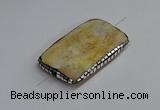 NGC1880 30*40mm - 30*45mm rectangle agate gemstone connectors