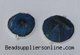 NGC277 30*35mm - 35*40mm freeform agate gemstone connectors