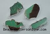 NGC38 25*35mm - 35*45mm freeform australia chrysoprase connectors