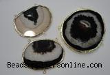 NGC43 50*60mm - 55*80mm freeform druzy agate connectors