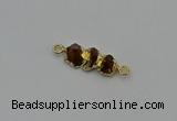 NGC5059 10*25mm - 10*35mm freeform citrine gemstone connectors