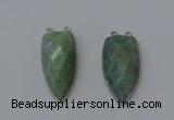 NGC5146 16*35mm - 18*40mm arrowhead amazonite connectors