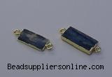 NGC5666 10*20mm - 11*22mm rectangle blue kyanite connectors