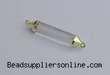 NGC5941 8*40mm tube white crystal connectors wholesale