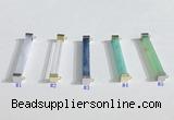 NGC7020 3*32mm cuboid  mixed gemstone connectors wholesale