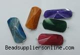 NGC87 25*45mm - 22*55mm agate gemstone connectors wholesale