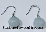 NGE425 10*10mm teardrop aquamarine earrings wholesale