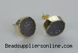 NGE50 16mm - 18mm freefrom druzy agate earrings wholesale