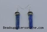 NGE5100 10*35mm - 15*45mm freeform blue kyanite earrings