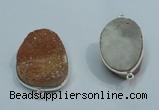 NGP1040 20*30mm - 25*35mm freeform druzy agate beads pendant