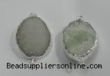 NGP1045 20*30mm - 25*35mm freeform druzy agate beads pendant