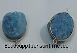 NGP1055 20*30mm - 25*35mm freeform druzy agate beads pendant