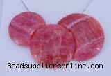 NGP114 Dyed rhodochrosite gemstone pendants set jewelry wholesale