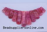 NGP115 Dyed rhodochrosite gemstone pendants set jewelry wholesale