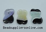 NGP1165 30*50mm freeform druzy agate pendants wholesale