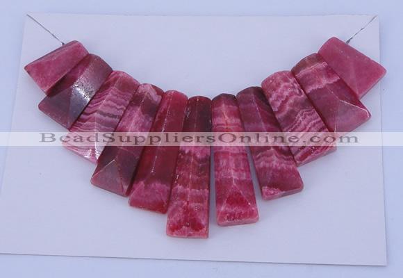 NGP124 Dyed rhodochrosite gemstone pendants set jewelry wholesale