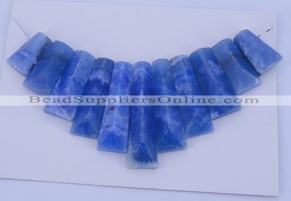 NGP125 Dyed blue lace agate gemstone pendants set jewelry wholesale