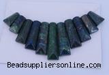 NGP126 Dyed lapis & chrysocolla gemstone pendants set jewelry wholesale