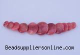 NGP129 Dyed rhodochrosite gemstone pendants set jewelry wholesale