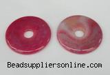 NGP1371 7*50mm - 8*55mm donut agate gemstone pendants