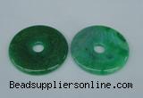 NGP1373 7*50mm - 8*55mm donut agate gemstone pendants