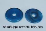 NGP1374 7*50mm - 8*55mm donut agate gemstone pendants