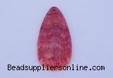 NGP141 2pcs 30*60mm teardrop dyed rhodochrosite gemstone pendants