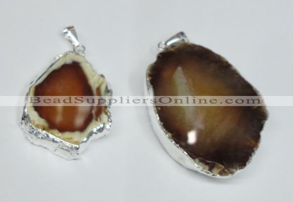 NGP1473 30*40mm - 40*50mm freeform agate gemstone pendants