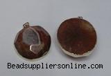 NGP1526 50*55mm - 55*60mm freeform druzy agate pendants