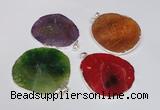 NGP1539 45*55mm - 50*60mm freeform agate gemstone pendants