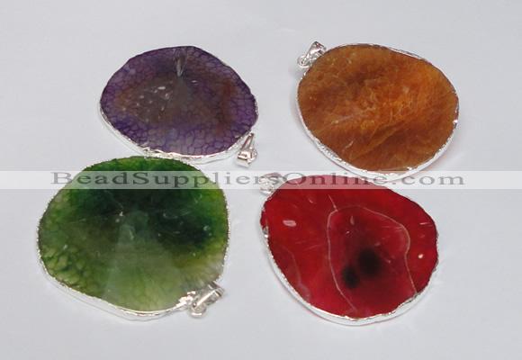 NGP1539 45*55mm - 50*60mm freeform agate gemstone pendants