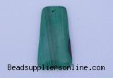 NGP157 2pcs 28*55mm trapezoid synthetic malachite pendants